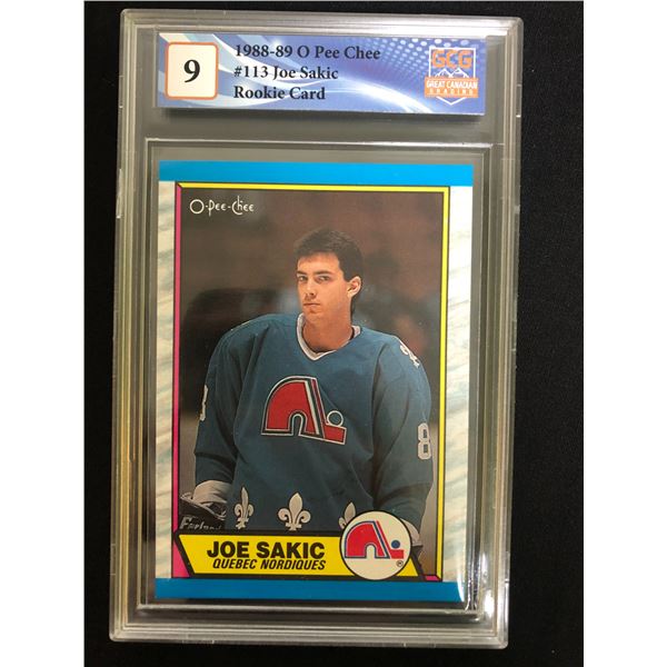 1988-89 OPC Joe Sakic RC (GCG 9)