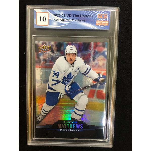 2020-21 Upper Deck Tim Hortons Auston Mathews (GCG 10)