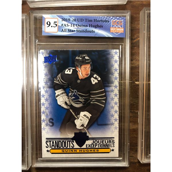 2019-20 Upper Deck Tim Hortons Quinn Hughes (GCG 9.5)