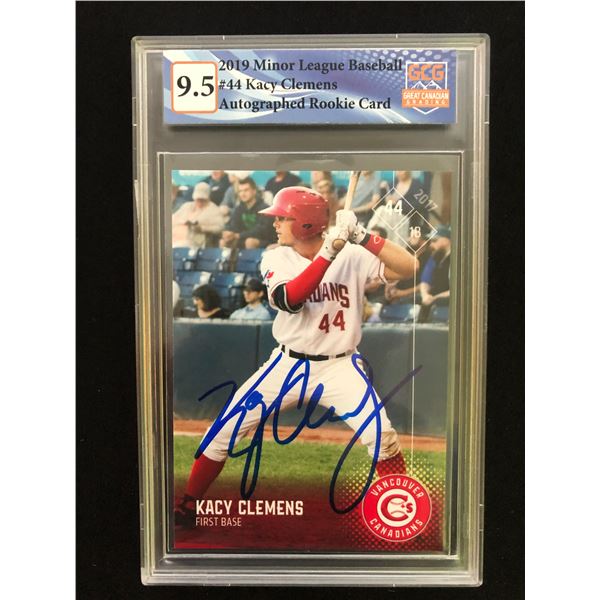 2019 Minor League Baseball Kacy Clemens (GCG 10)