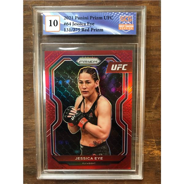2021 Panini Prizm UFC Jessica Eye Red Prizm ( GCG 10)