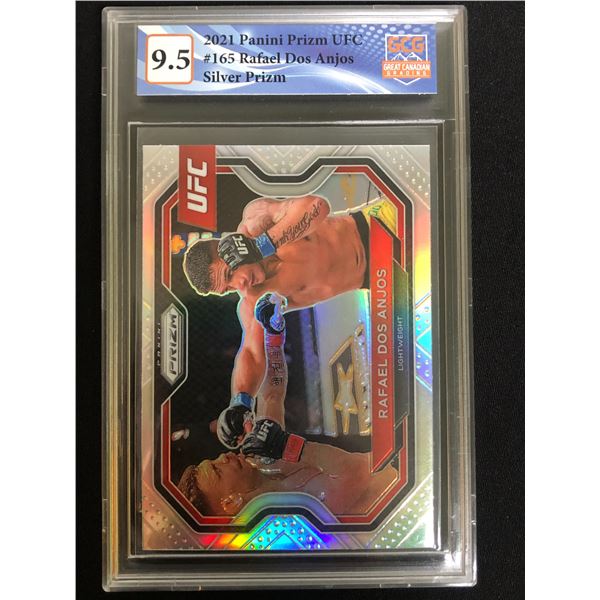 2021 Panini Prizm UFC Silver Prizm Rafael Dos Anjos (GCG 9.5)