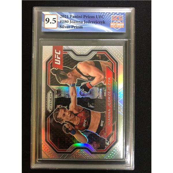 2021 Panini Prizm UFC Silver Prizm Joanna Jedrzejczyk (GCG 9.5)