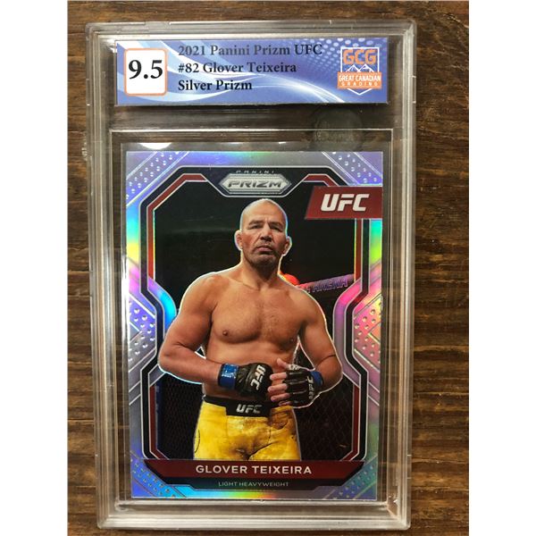 2021 Panini Prizm UFC Silver Prizm Glover Teixeira ( GCG 9.5)