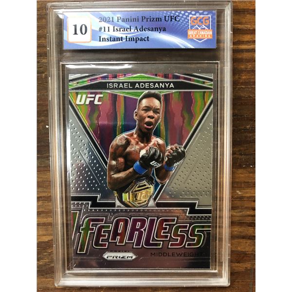 2021 Panini Prizm UFC Israel Adesanya (GCG 10)