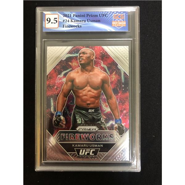 2021 Panini Prizm UFC Kamaru Usman (GCG 10)