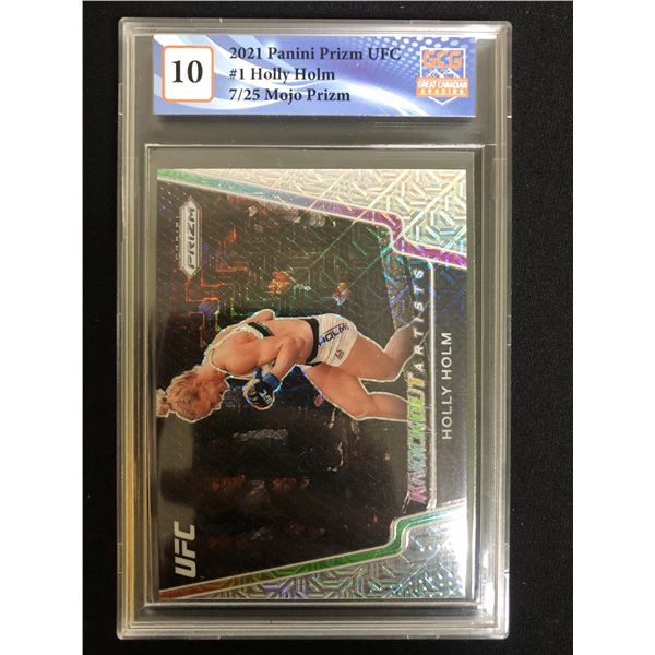 2021 Panini Prizm UFC Holly Holm Mojo Prizm (GCG 10)