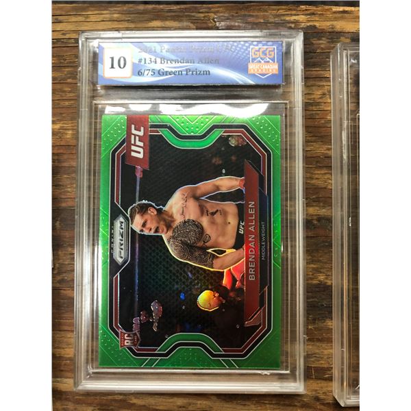 2021 Panini Prizm UFC Brendan Allen Green Prizm (GCG 10)