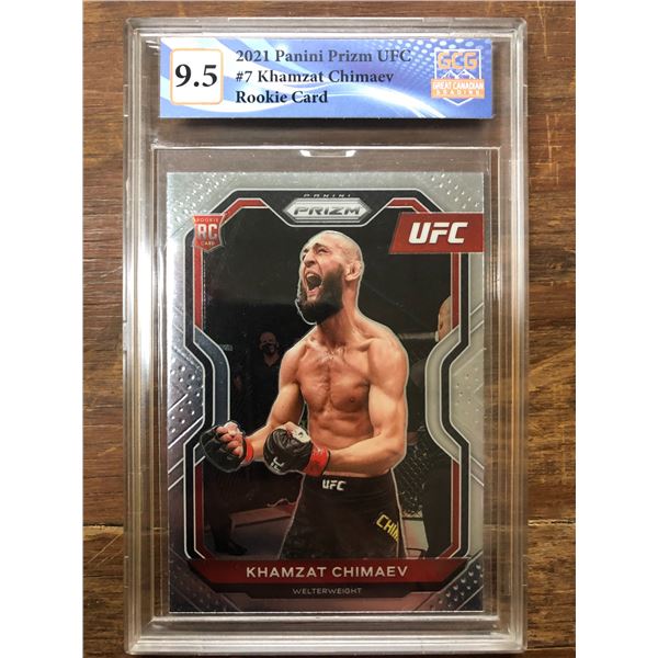 2021 Panini Prizm UFC Khamzat Chimaev (GCG 9.5)