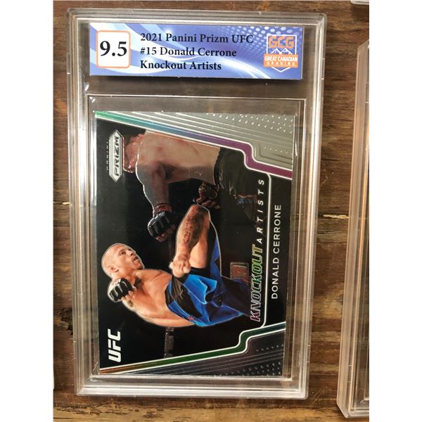 2021 Panini Prizm UFC Donald Cerrone Knockout Artists (GCG 9.5)