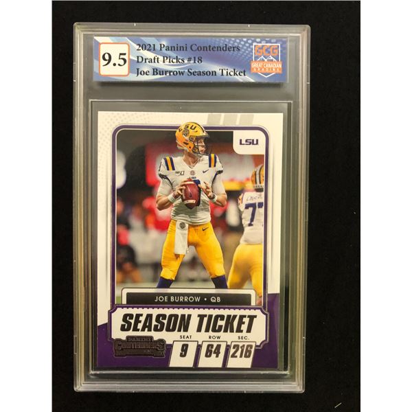 2021 Panini Contenders Draft Picks Joe Burrow (GCG 9.5)