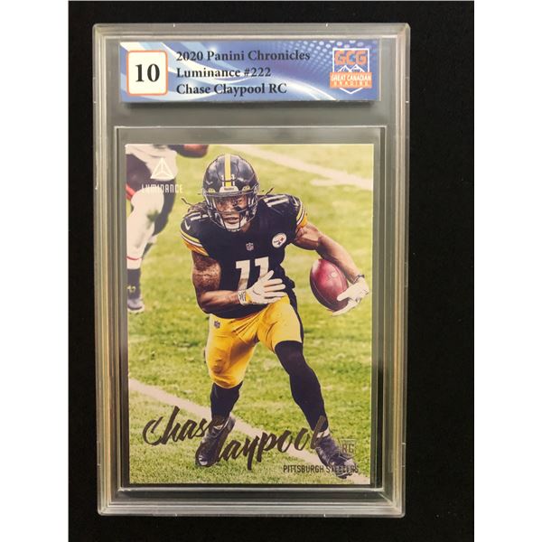 2020 Panini Chronicles Luminance Chase Claypool (GCG 10)