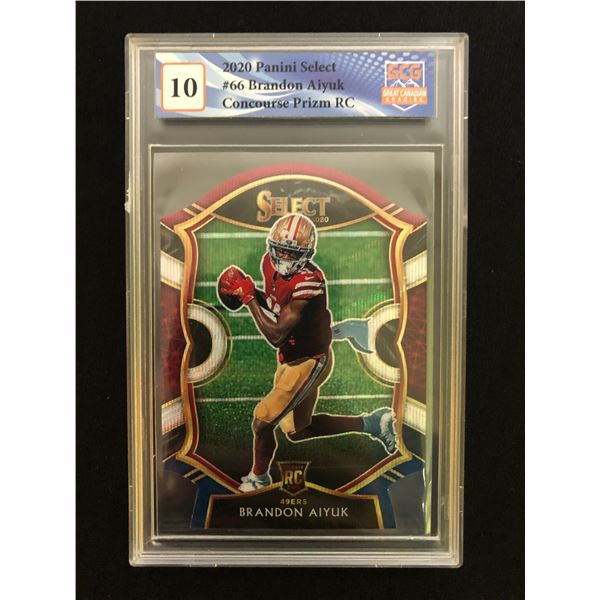 2020 Panini Select NFL Brandon Aiyuk Rookie Card (GCG 10)