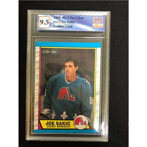 1988-89 O-Pee Chee Hockey Joe Sakic (GCG 9.5)
