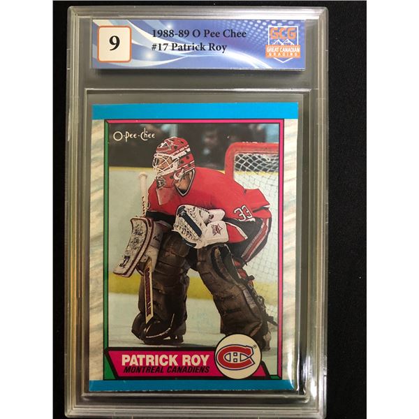 1988-89 O-Pee Chee Hockey Patrick Roy (GCG 9)