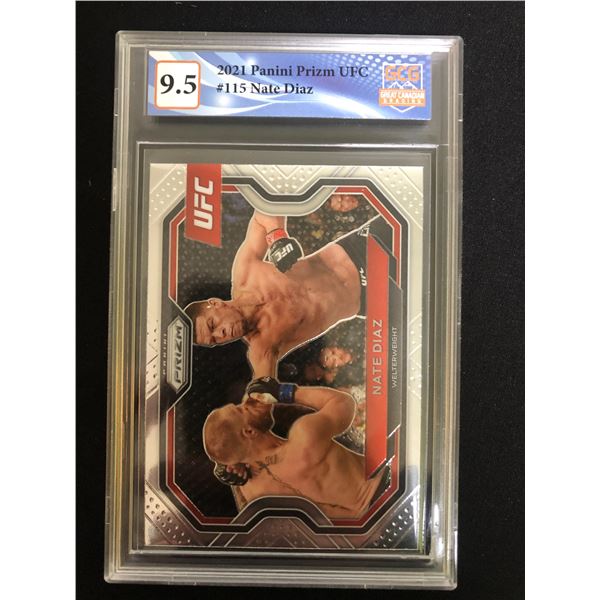 2021 Panini Prizm UFC Nate Diaz (GCG 9.5)