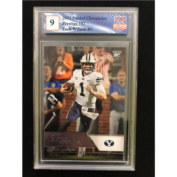 2021 Panini Chronicles Prestige Zach Wilson (GCG 9)