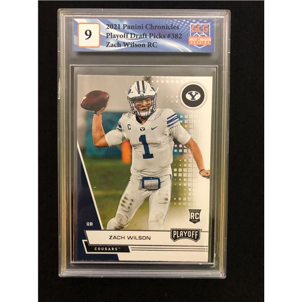 2021 Panini Chronicles Playoff Draft Picks Zach Wilson (GCG 9)