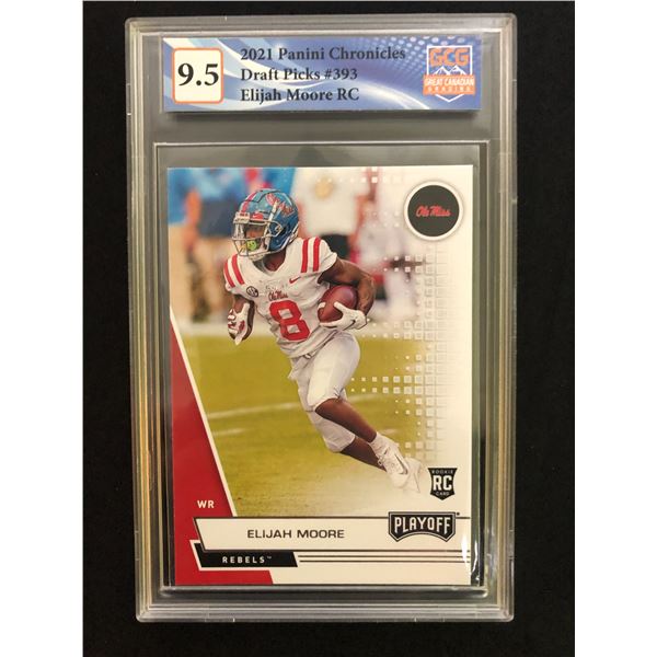 2021 Panini Chronicles Draft Picks Elijah Moore (GCG 9.5)
