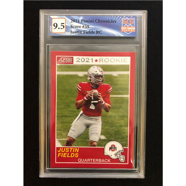 2021 Panini Chronicles Score Justin Fields (GCG 9.5)