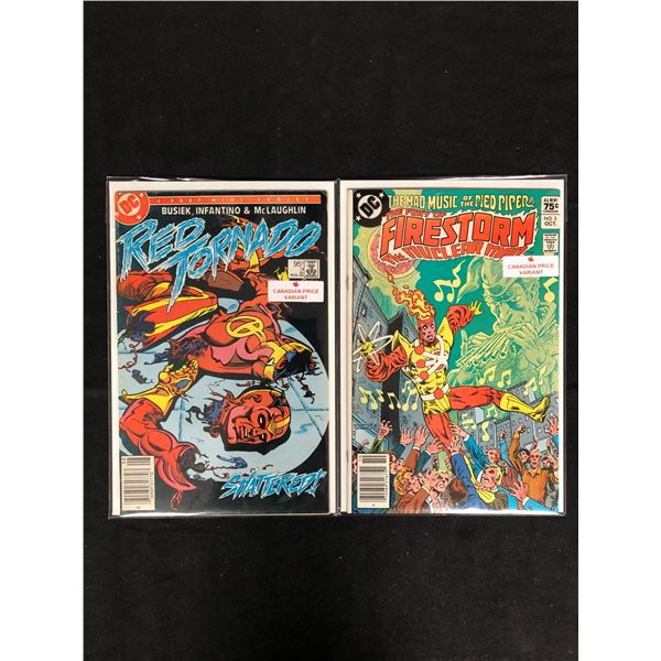 RED TORNADO #2/ FIRESTORM #5 (DC COMICS) Canadian Price Variants