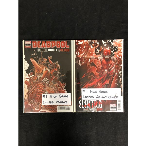 DEADPOOL Black, White & Blood #1/ ELEKTRA Black, White & Blood #1 (MARVEL VARIANTS)