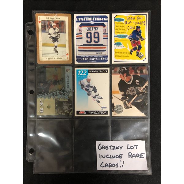 WAYNE GRETZKY HOCKEY CARD LOT