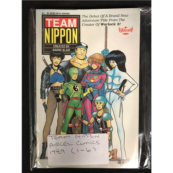 TEAM NIPPON #1-6 (AIRCEL COMICS) 1989