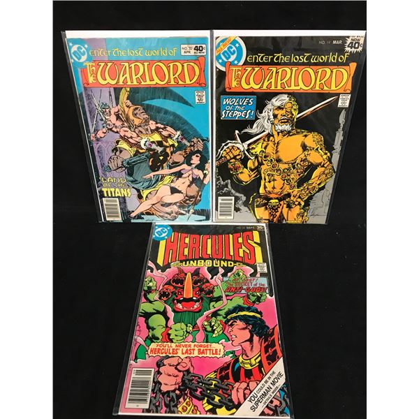 THE WARLORD/ HERCULES UNBOUND COMIC BOOK LOT (DC COMICS)