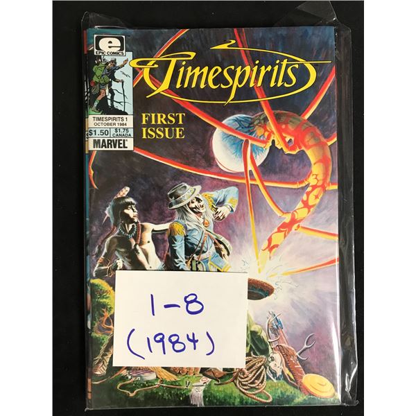 TIMESPIRITS #1-8 (EPIC COMICS) 1984