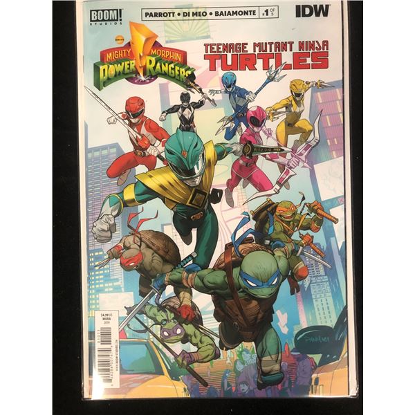 MIGHTY MORPHIN POWER RANGERS/ TEENAGE MUTANT NINJA TURTLES #1 of 5 (BOOM! STUDIOS)