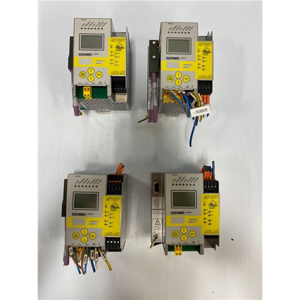 (4) Euchner # GMOX-PR-12DN-C16, GMOX-PR-22DN-C16 AS-I Safety Monitors