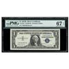 Image 1 : 1957B $1 STAR Silver Certificate PMG 67EPQ