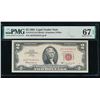 Image 1 : 1963 $2 Legal Tender Note PMG 67EPQ
