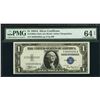 Image 1 : 1935A $1 Mule Silver Certificate PMG 64NET