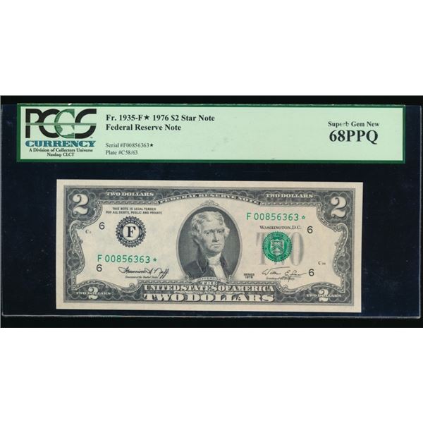 1976 $2 STAR Atlanta FRN PCGS 68PPQ