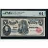 Image 1 : 1880 $5 Legal Tender Note PMG 64EPQ