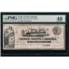Image 1 : 1862 $5 Radar Raleigh NC Obsolete Note PMG 40