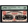 Image 1 : 1850s $100 Pittsburgh PA Note PMG 58