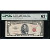 Image 1 : 1953C $5 STAR Legal Tender Note PMG 63EPQ