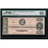 Image 1 : 1864 $2 T-70 Confederate PMG 62EPQ