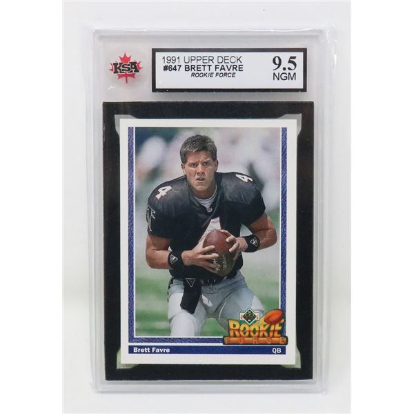 BRETT FAVRE ROOKIE KSA 9.5