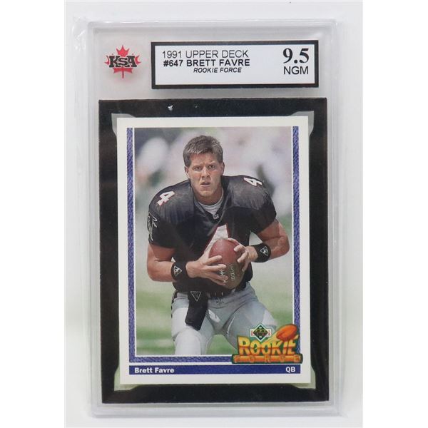BRETT FAVRE ROOKIE KSA 9.5