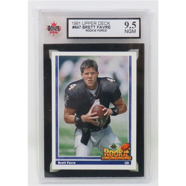 BRETT FAVRE ROOKIE KSA 9.5