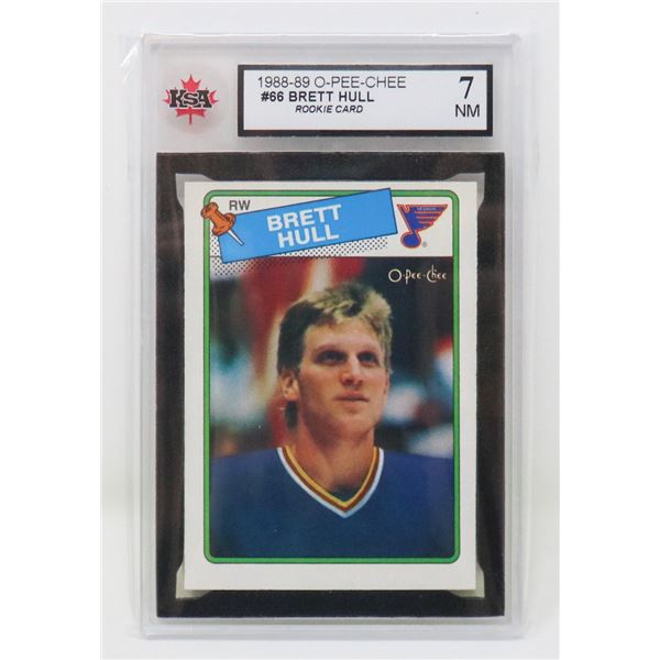 BRETT HULL VINTAGE ROOKIE KSA 7