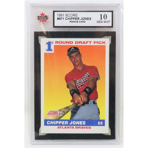 CHIPPER JONES ROOKIE KSA 10