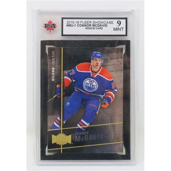 CONNOR MCDAVID ROOKIE INSERT KSA 9
