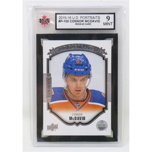 CONNOR MCDAVID ROOKIE INSERT KSA 9