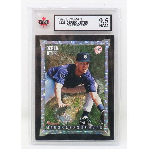 DEREK JETER FOIL ROOKIE KSA 9.5
