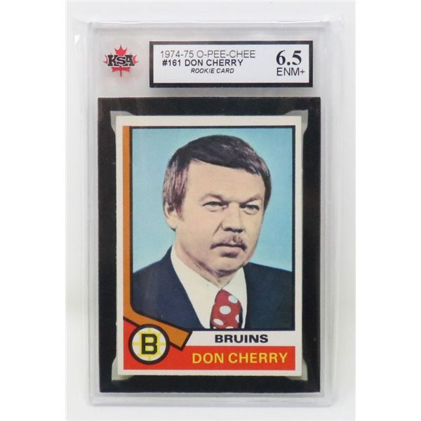 DON CHERRY COACHING VINTAGE ROOKIE KSA 6.5